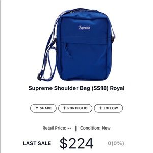 Supreme Shoulder Bag (SS18) Royal